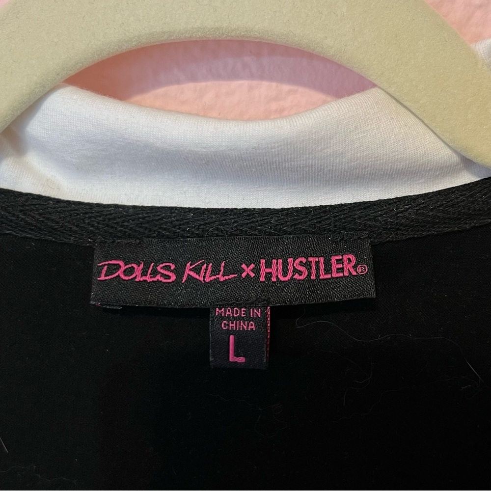 Y2K 2000s mcbling Hustler x Dollskill rhinestone top - Picture 4 of 6